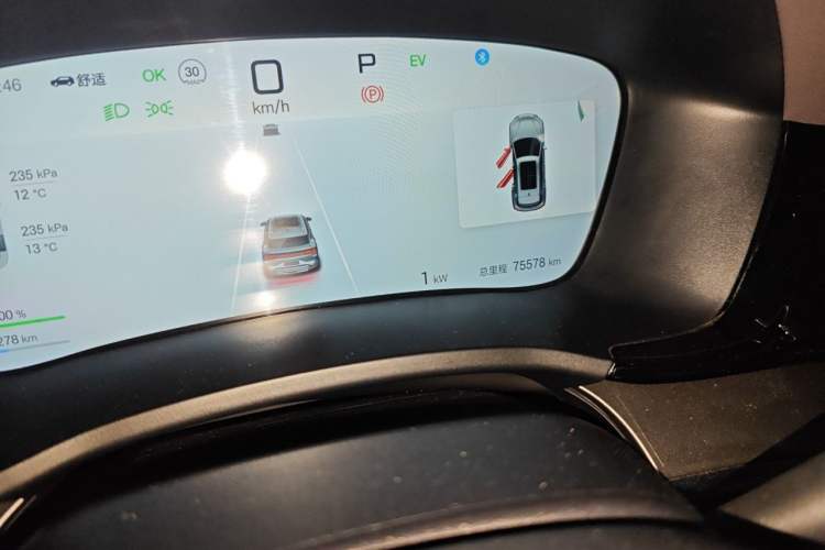 Used BYD Song PLUS New Energy 2025 DM-i 112KM Prestige Model Odometer Close Up