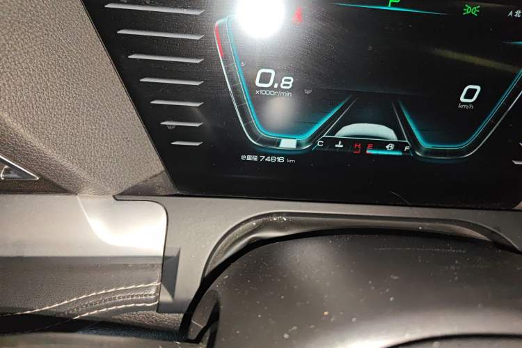 Used BYD Song Pro 2019 1.5T Automatic Prestige Model Odometer Close Up