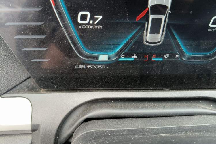 Used BYD Song Pro 2019 1.5T Automatic Luxury Model Odometer Close Up