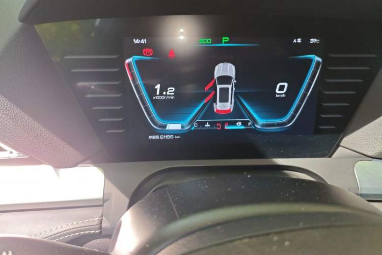 Used BYD Song Pro 2019 1.5T Automatic Prestige Model Odometer Close Up