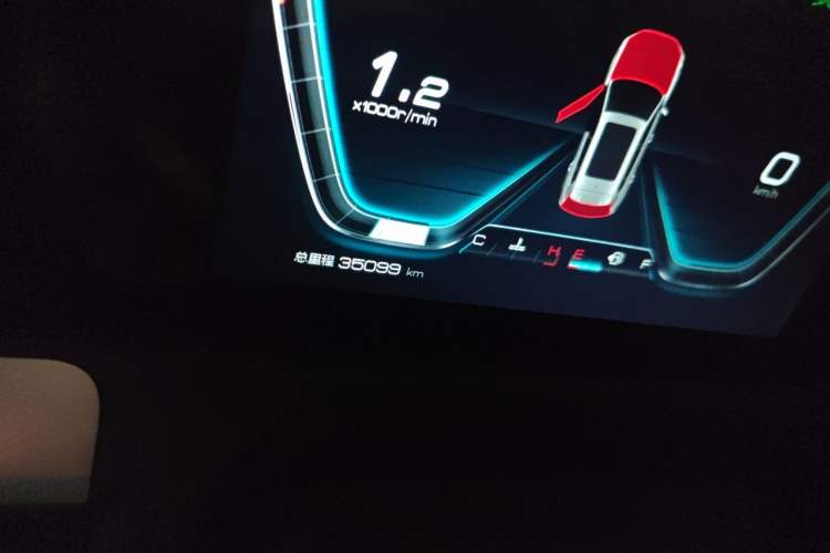 Used BYD Song Pro 2019 1.5T Automatic Luxury Model Odometer Close Up