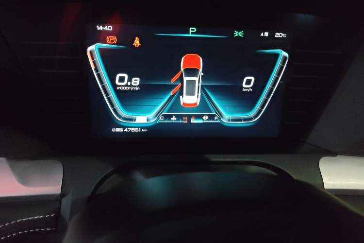 Used BYD Song Pro 2019 1.5T Automatic Prestige Model Odometer Close Up