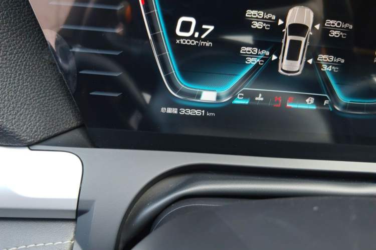 Used BYD Song Pro 2019 1.5T Automatic Luxury Model Odometer Close Up