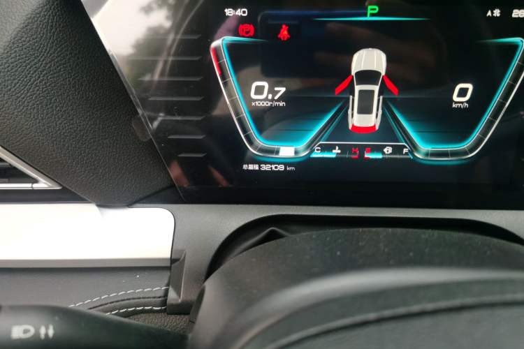 Used BYD Song Pro 2019 1.5T Automatic Luxury Model Odometer Close Up