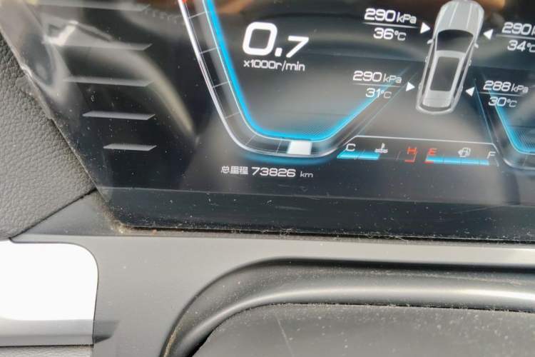 Used BYD Song Pro 2019 1.5T Automatic Luxury Model Odometer Close Up