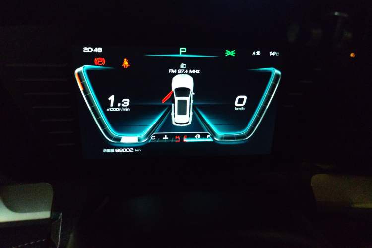 Used BYD Song Pro 2019 1.5T Automatic Luxury Model Odometer Close Up