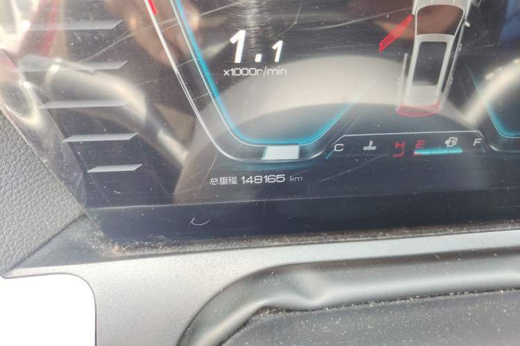 Used BYD Song Pro 2019 1.5T Automatic Luxury Model Odometer Close Up
