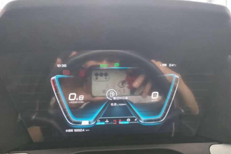 Used BYD Song Pro 2019 1.5T Automatic Luxury Model Odometer Close Up