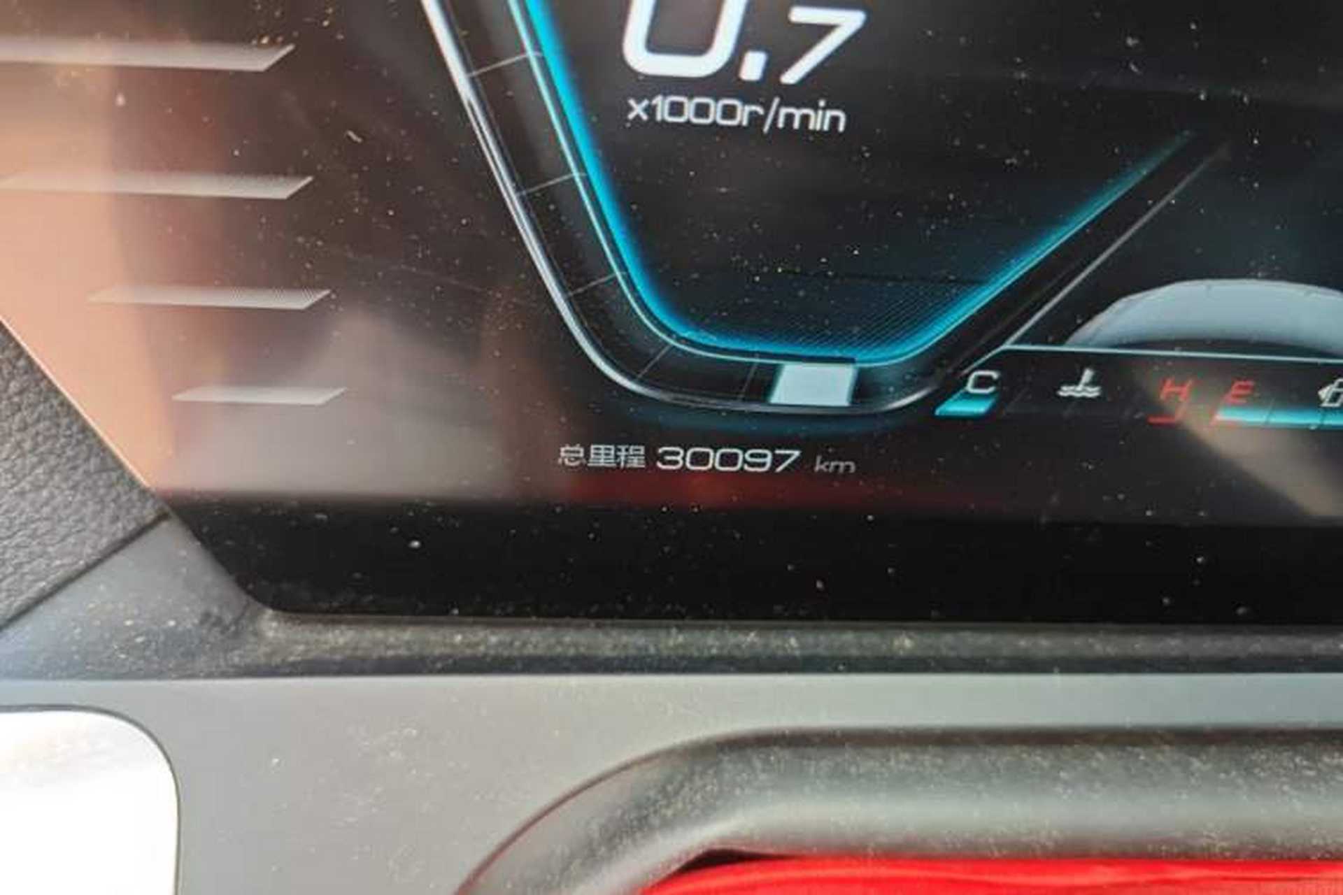 Used BYD Song Pro 2019 1.5T Automatic Prestige Model Odometer Close Up