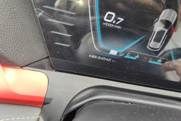 Used BYD Song Pro 2019 1.5T Automatic Luxury Model Odometer Close Up
