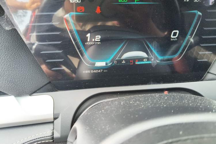 Used BYD Song Pro 2019 1.5T Automatic Prestige Model Odometer Close Up