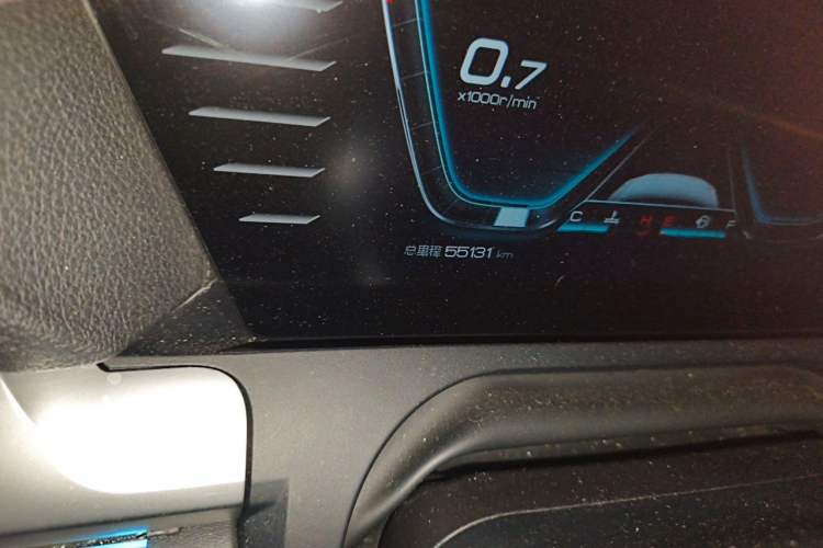 Used BYD Song Pro 2019 1.5T Automatic Luxury Model Odometer Close Up