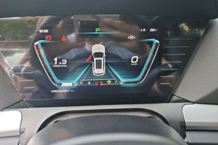 Used BYD Song Pro 2019 1.5T Automatic Luxury Model Odometer Close Up