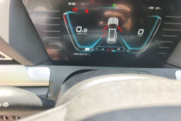 Used BYD Song Pro 2019 1.5T Automatic Luxury Model Odometer Close Up