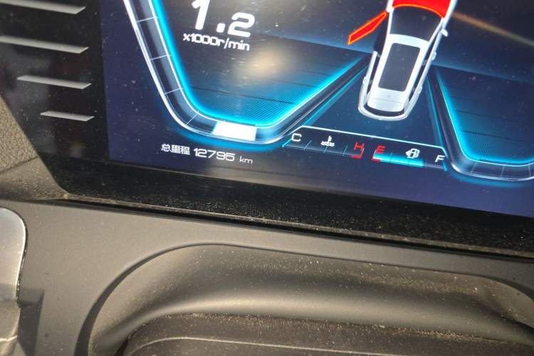 Used BYD Song Pro 2019 1.5T Automatic Luxury Model Odometer Close Up