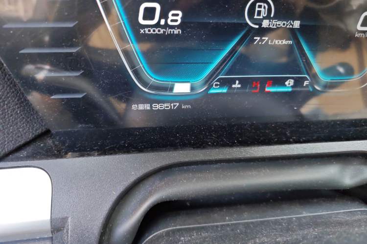 Used BYD Song Pro 2019 1.5T Automatic Luxury Model Odometer Close Up