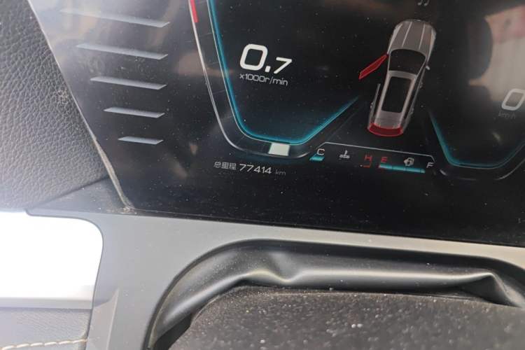 Used BYD Song Pro 2019 1.5T Automatic Prestige Model Odometer Close Up