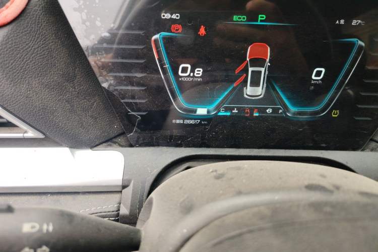 Used BYD Song Pro 2019 1.5T Automatic Prestige Model Odometer Close Up
