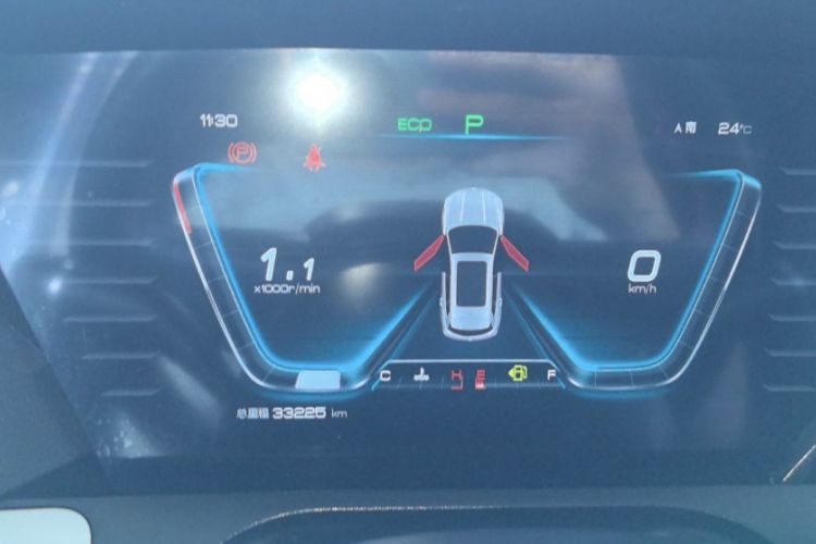Used BYD Song Pro 2019 1.5T Automatic Elite Edition Odometer Close Up