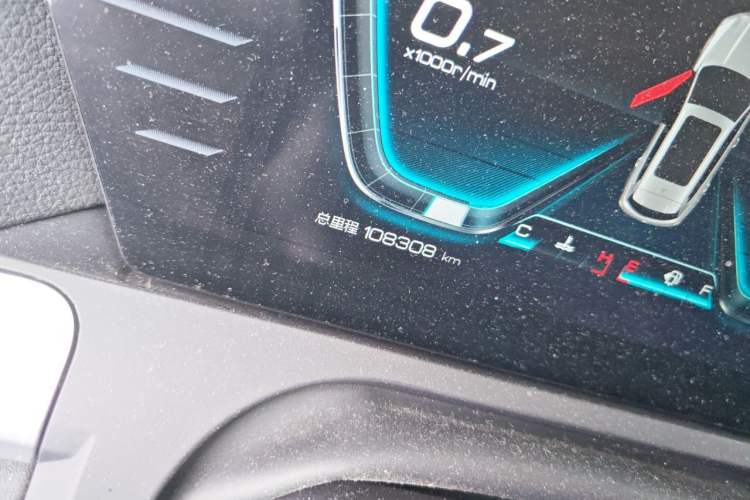 Used BYD Song Pro 2019 1.5T Automatic Luxury Model Odometer Close Up