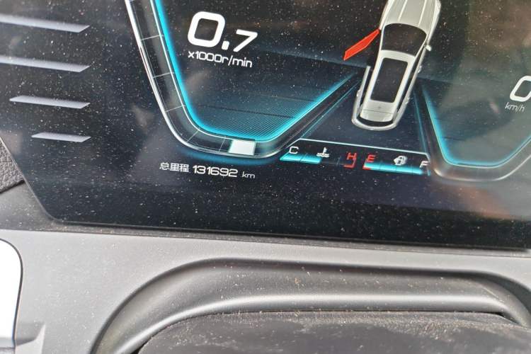 Used BYD Song Pro 2019 1.5T Automatic Luxury Model Odometer Close Up
