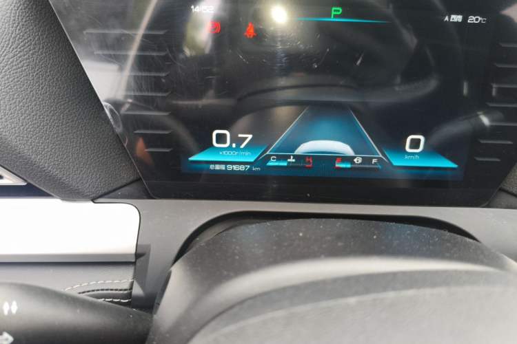Used BYD Song Pro 2019 1.5T Automatic Prestige Model Odometer Close Up