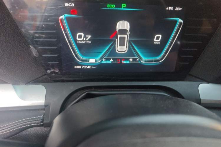 Used BYD Song Pro 2019 1.5T Automatic Prestige Model Odometer Close Up