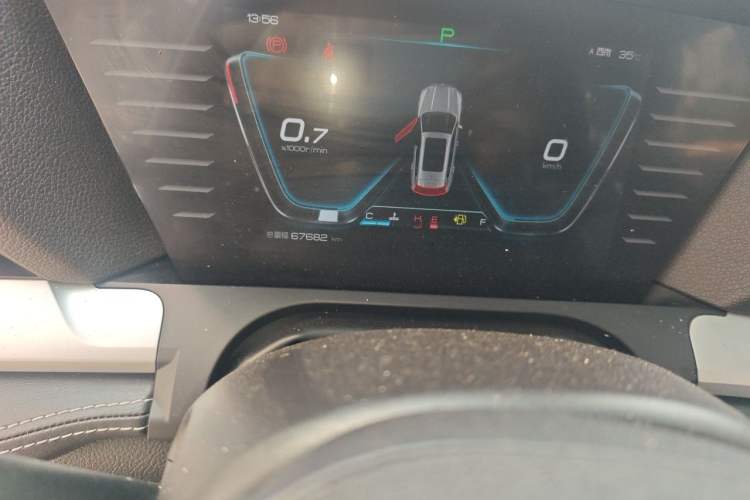 Used BYD Song Pro 2019 1.5T Automatic Luxury Model Odometer Close Up