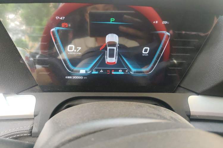 Used BYD Song Pro 2019 1.5T Automatic Luxury Model Odometer Close Up