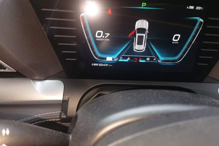 Used BYD Song Pro 2019 1.5T Automatic Luxury Model Odometer Close Up