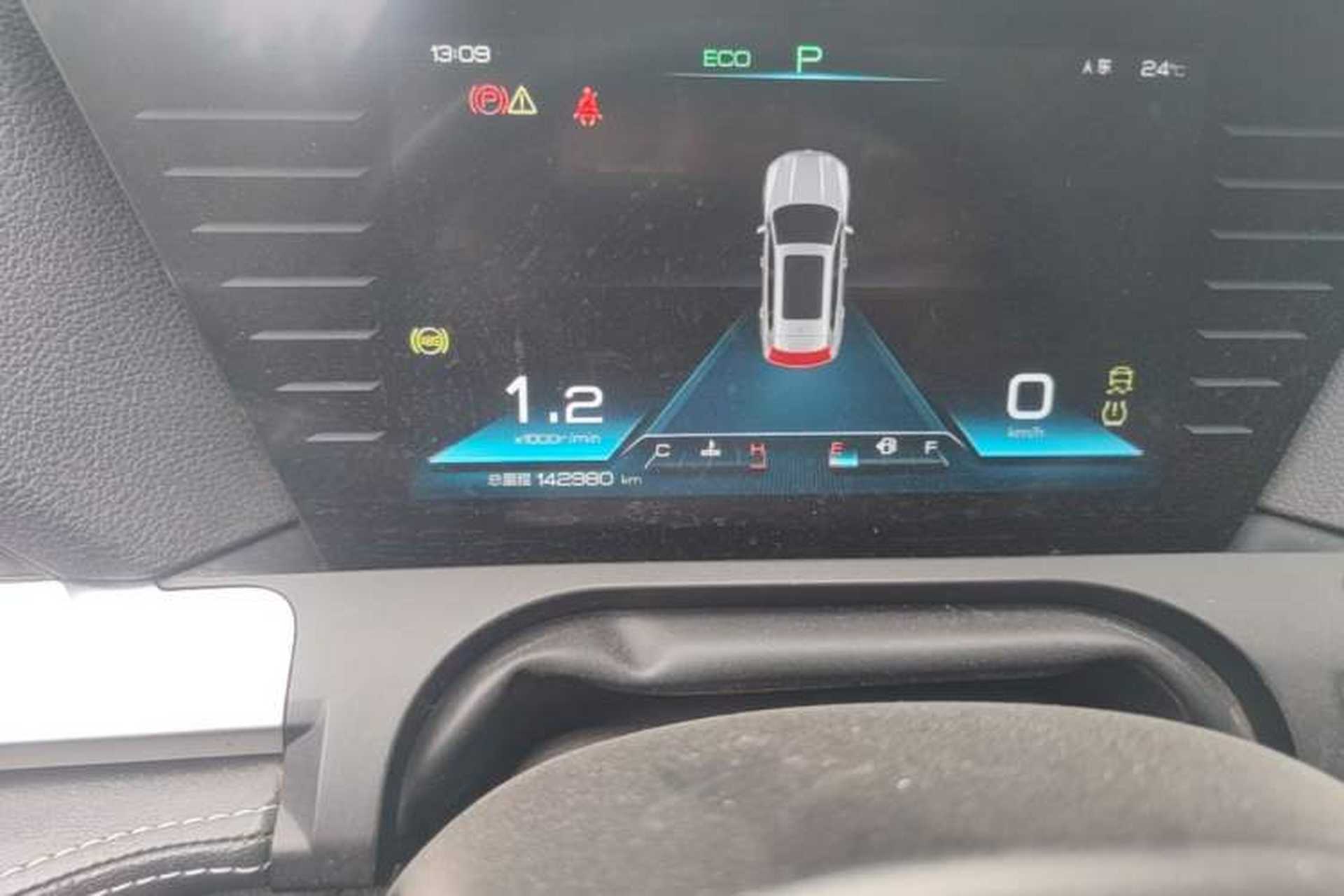 Used BYD Song Pro 2019 1.5T Automatic Luxury Model Odometer Close Up