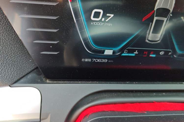 Used BYD Song Pro 2019 1.5T Automatic Luxury Model Odometer Close Up