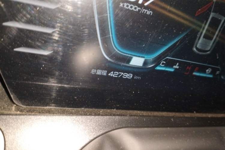 Used BYD Song Pro 2019 1.5T Automatic Luxury Model Odometer Close Up