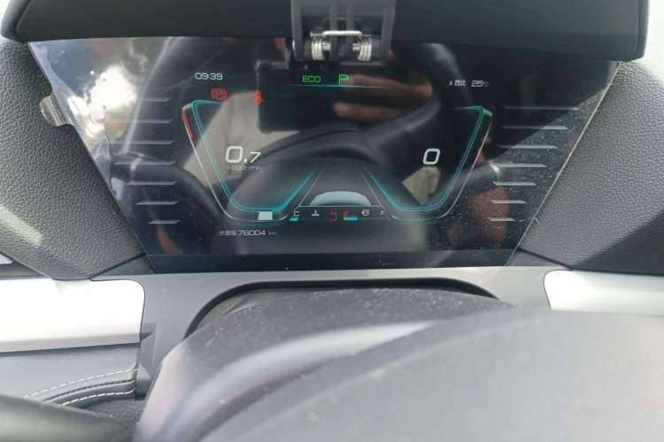Used BYD Song Pro 2019 1.5T Automatic Prestige Model Odometer Close Up