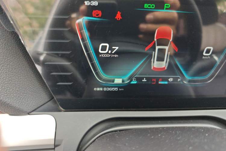 Used BYD Song Pro 2019 1.5T Automatic Luxury Model Odometer Close Up