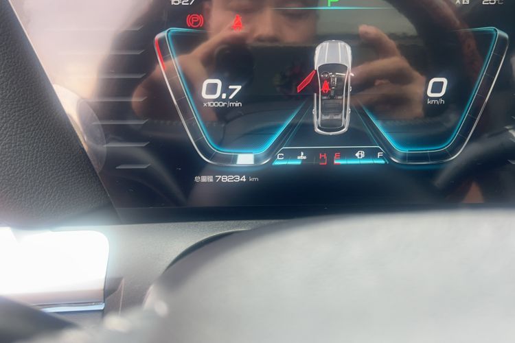 Used BYD Song Pro 2019 1.5T Automatic Luxury Model Odometer Close Up