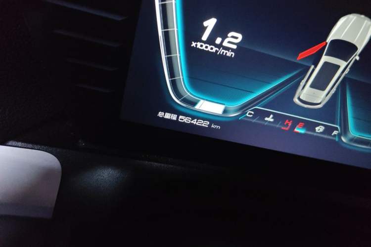 Used BYD Song Pro 2019 1.5T Automatic Luxury Model Odometer Close Up