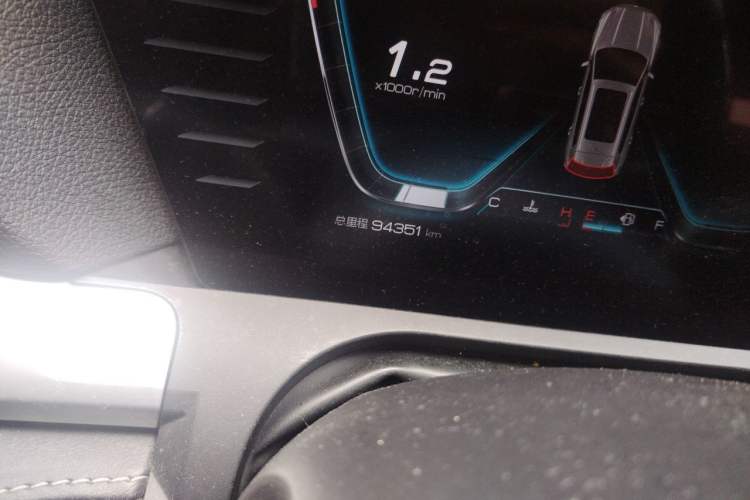 Used BYD Song Pro 2019 1.5T Automatic Luxury Model Odometer Close Up