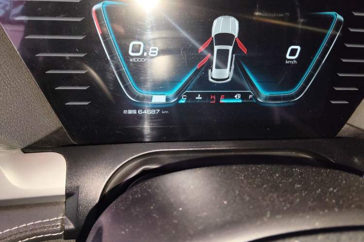 Used BYD Song Pro 2019 1.5T Automatic Luxury Model Odometer Close Up