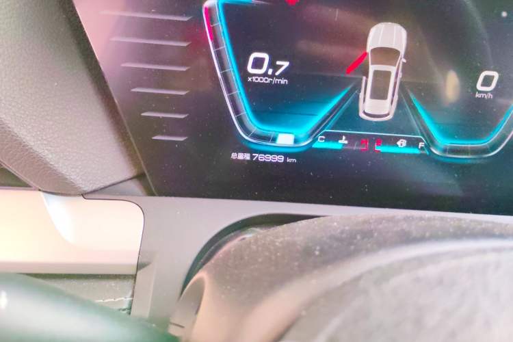 Used BYD Song Pro 2019 1.5T Automatic Luxury Model Odometer Close Up