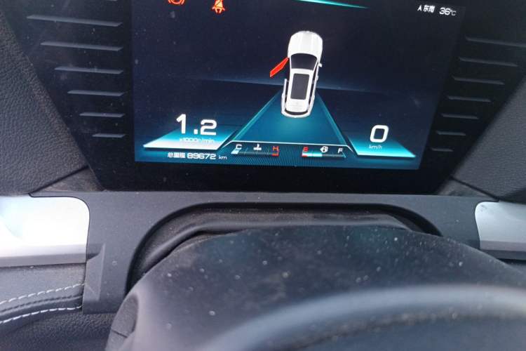 Used BYD Song Pro 2019 1.5T Automatic Luxury Model Odometer Close Up