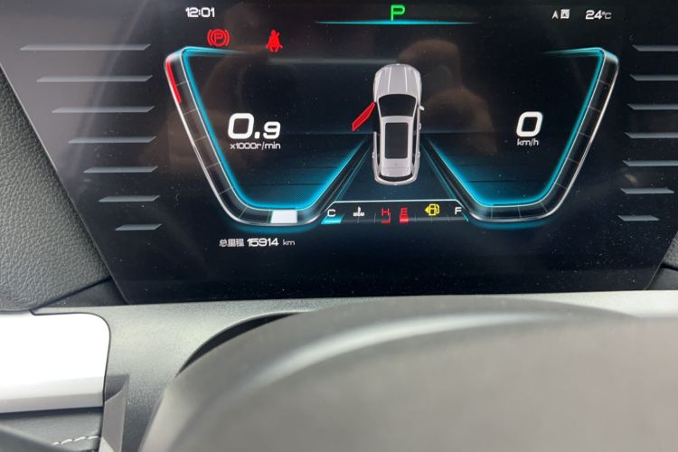 Used BYD Song Pro 2019 1.5T Automatic Elite Edition Odometer Close Up