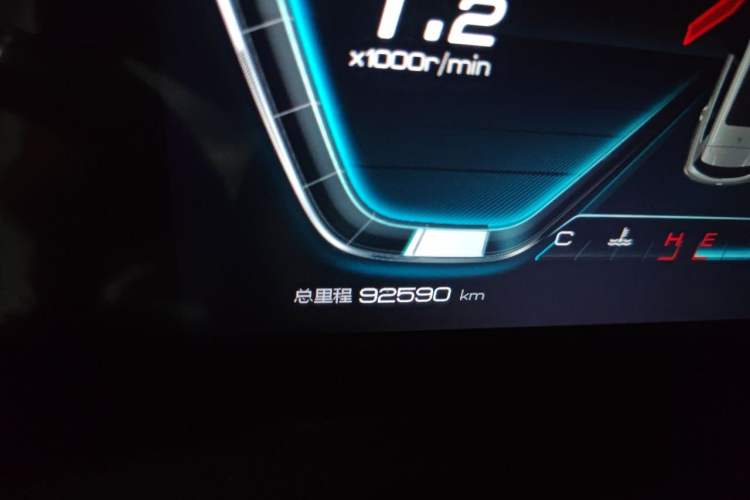 Used BYD Song Pro 2019 1.5T Automatic Luxury Model Odometer Close Up