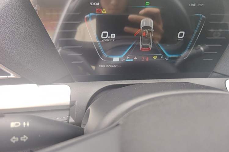 Used BYD Song Pro 2019 1.5T Automatic Luxury Model Odometer Close Up