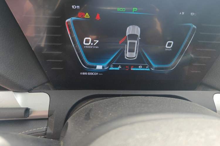 Used BYD Song Pro 2019 1.5T Automatic Luxury Model Odometer Close Up
