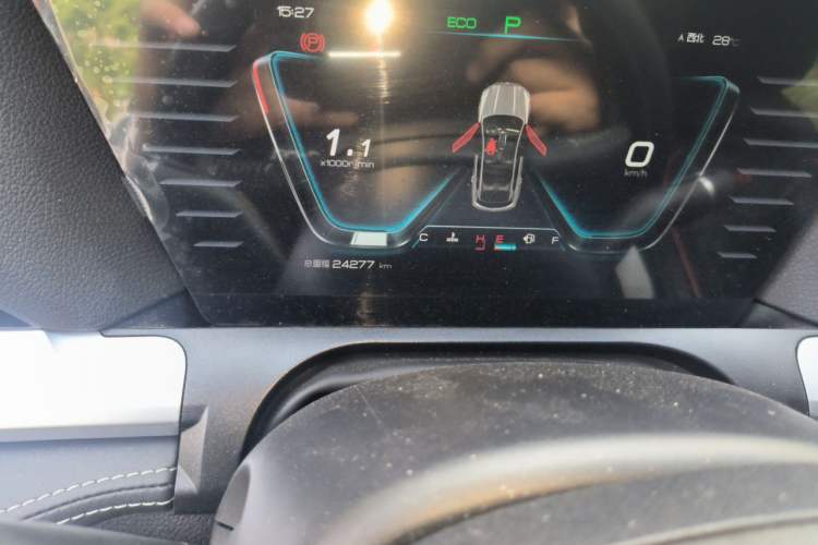 Used BYD Song Pro 2019 1.5T Automatic Luxury Model Odometer Close Up