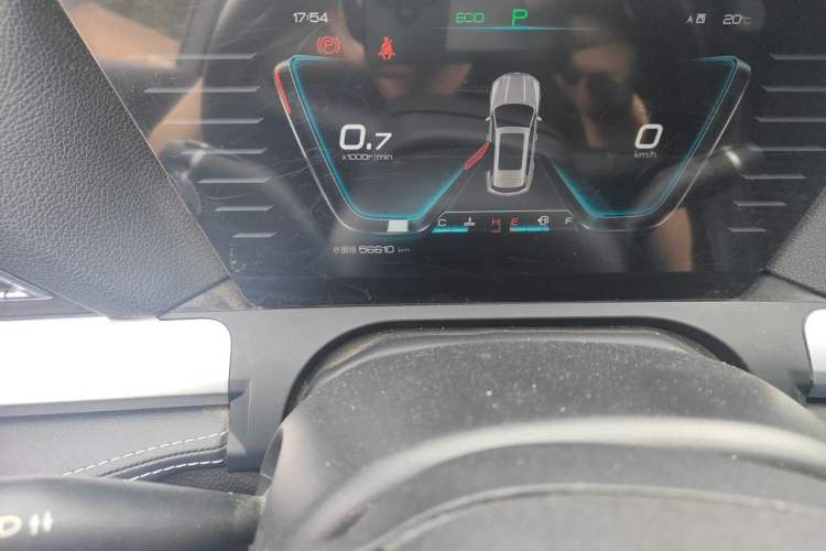 Used BYD Song Pro 2019 1.5T Automatic Luxury Model Odometer Close Up