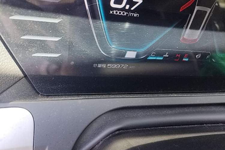 Used BYD Song Pro 2019 1.5T Automatic Luxury Model Odometer Close Up