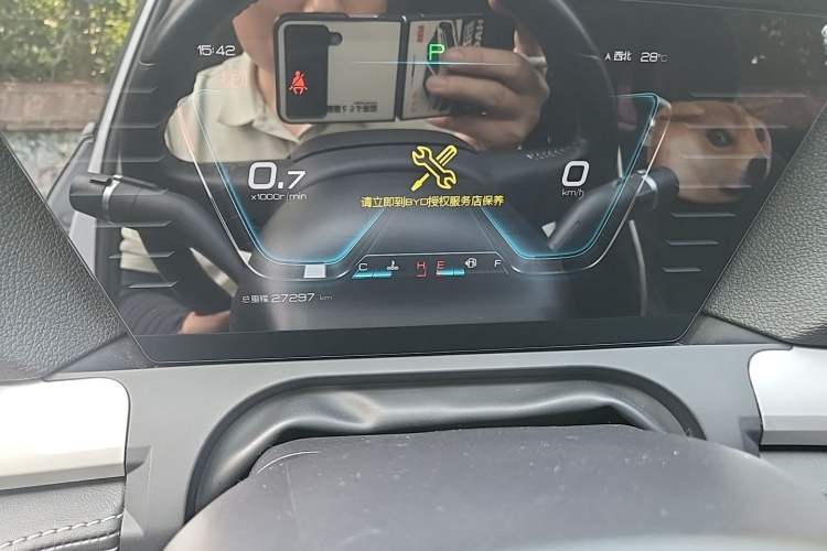 Used BYD Song Pro 2019 1.5T Automatic Elite Edition Odometer Close Up