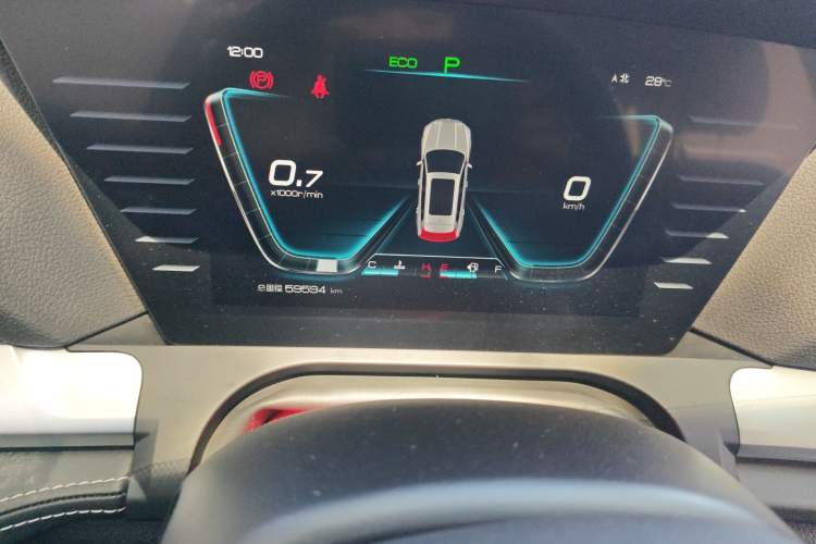 Used BYD Song Pro 2019 1.5T Automatic Elite Edition Odometer Close Up